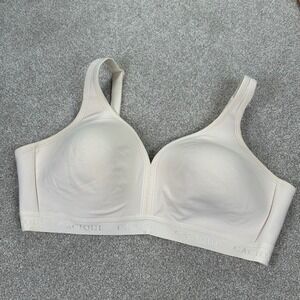 Cacique Wireless Bra Lightly Lined Full Coverage Beige Everyday Comfort